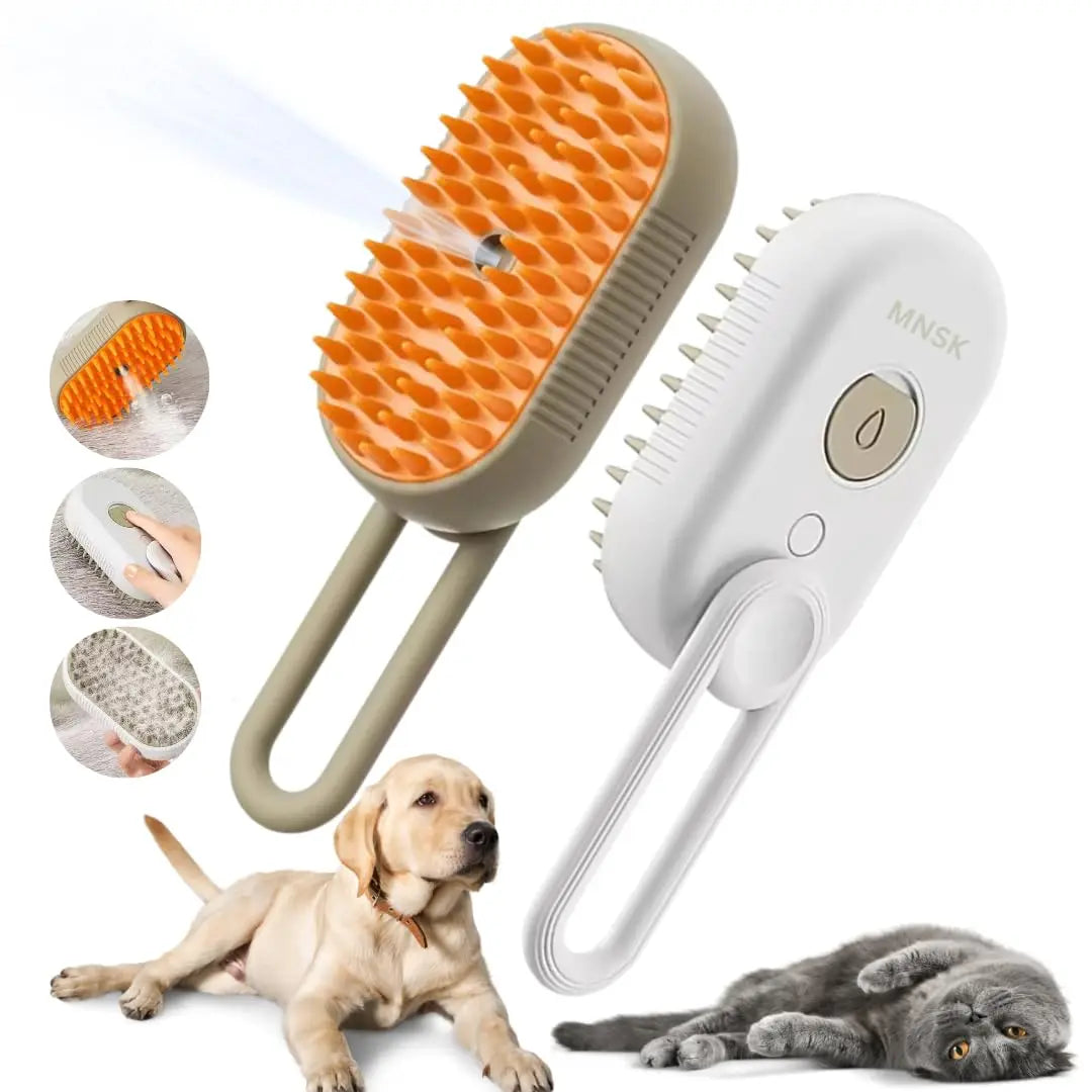 Cepillo 3 en 1 para Perros y Gatos
